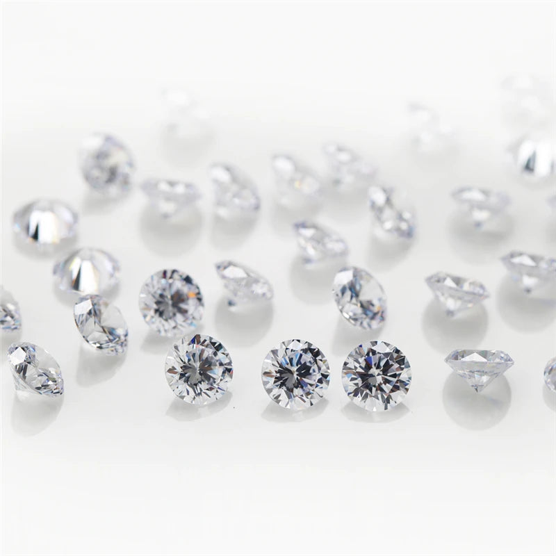 Lot 1000 Pierres Zircone Cubique AAAAA Blanches 0.8mm - Rondes Loose CZ Bijoux DIY