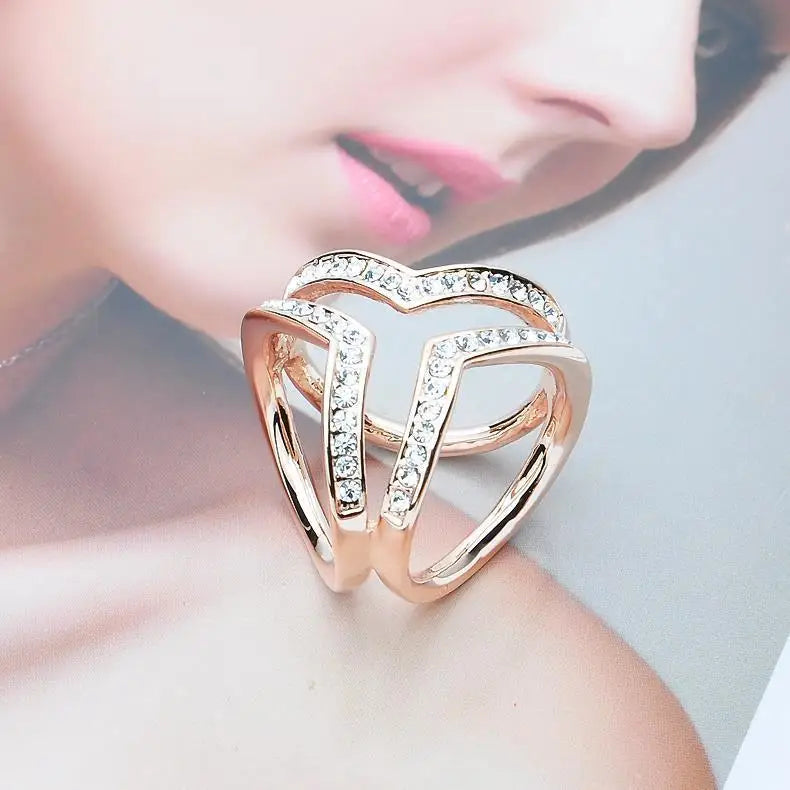 Boucle Foulard Tricyclique Strass - Anneau Écharpe Élégant Femme