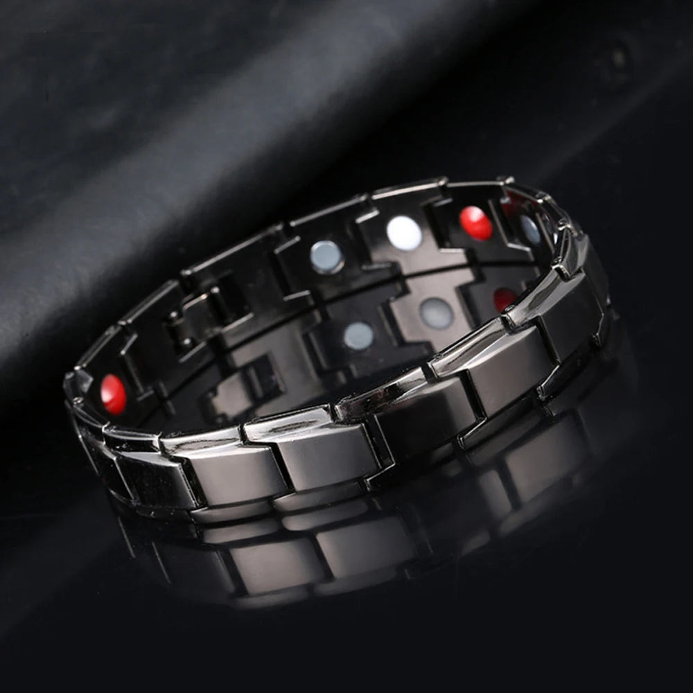 Bracelet Hématite Cuivre Magnétique Thérapeutique Homme – 5 Coloris