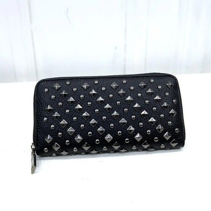 Portefeuille Femme Luxe Rivet Designer - Wallet Cuir Billetera Mujer Argent