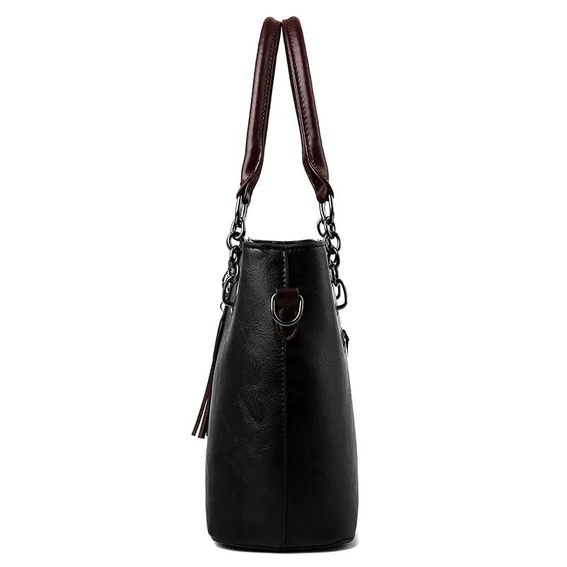 Sac à Main Femme Cuir Luxe Rouge - Crossbody Designer Grande Capacité 31x13x24cm