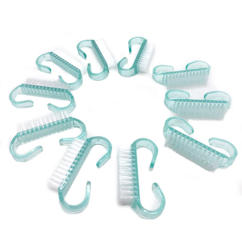 Lot 10 Brosses Ongles Nettoyage Doux - Manucure Pédicure Acrylique Gel DIY Kit
