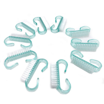 Lot 10 Brosses Ongles Nettoyage Doux - Manucure Pédicure Acrylique Gel DIY Kit