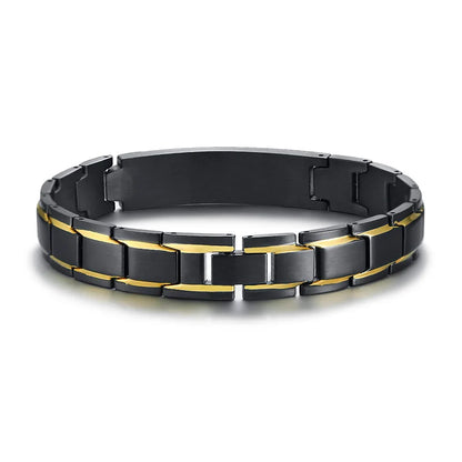 Bracelet Acier Inoxydable Homme Prière Seigneur - Latin Japonais Coréen Araméen Chrétien Religieux