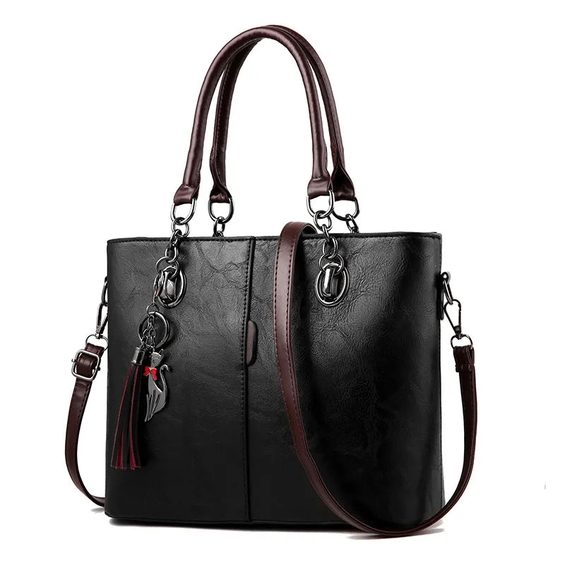 Sac à Main Femme Cuir Luxe Rouge - Crossbody Designer Grande Capacité 31x13x24cm