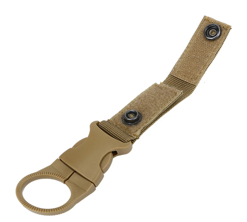 Mousqueton Porte-Bouteille Militaire Nylon EDC - Clip Ceinture Sac à Dos Camping Randonnée