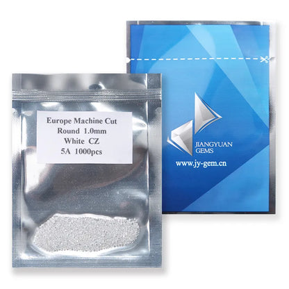 Lot 1000 Pierres Zircone Cubique AAAAA Blanches 0.8mm - Rondes Loose CZ Bijoux DIY