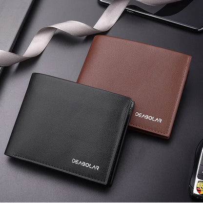 Portefeuille Homme Cuir - Porte-Cartes Compact avec Porte-Monnaie