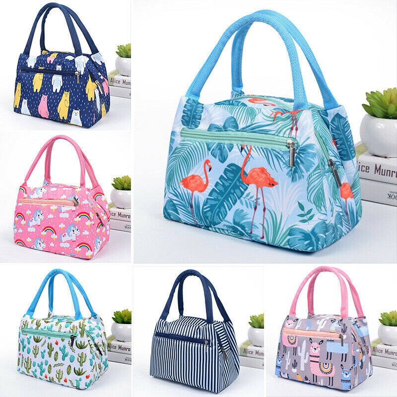 Sac à Lunch Isotherme en Toile - Sac Repas Portable Grande Capacité