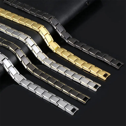 Bracelet Cuivre Double Magnétique Homme – Soulagement Arthrite Style Business