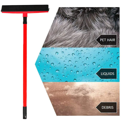 Balai Caoutchouc GOALONE Poils Doux Raclette - Push Broom Tapis Poils Animaux Ménage Squeegee