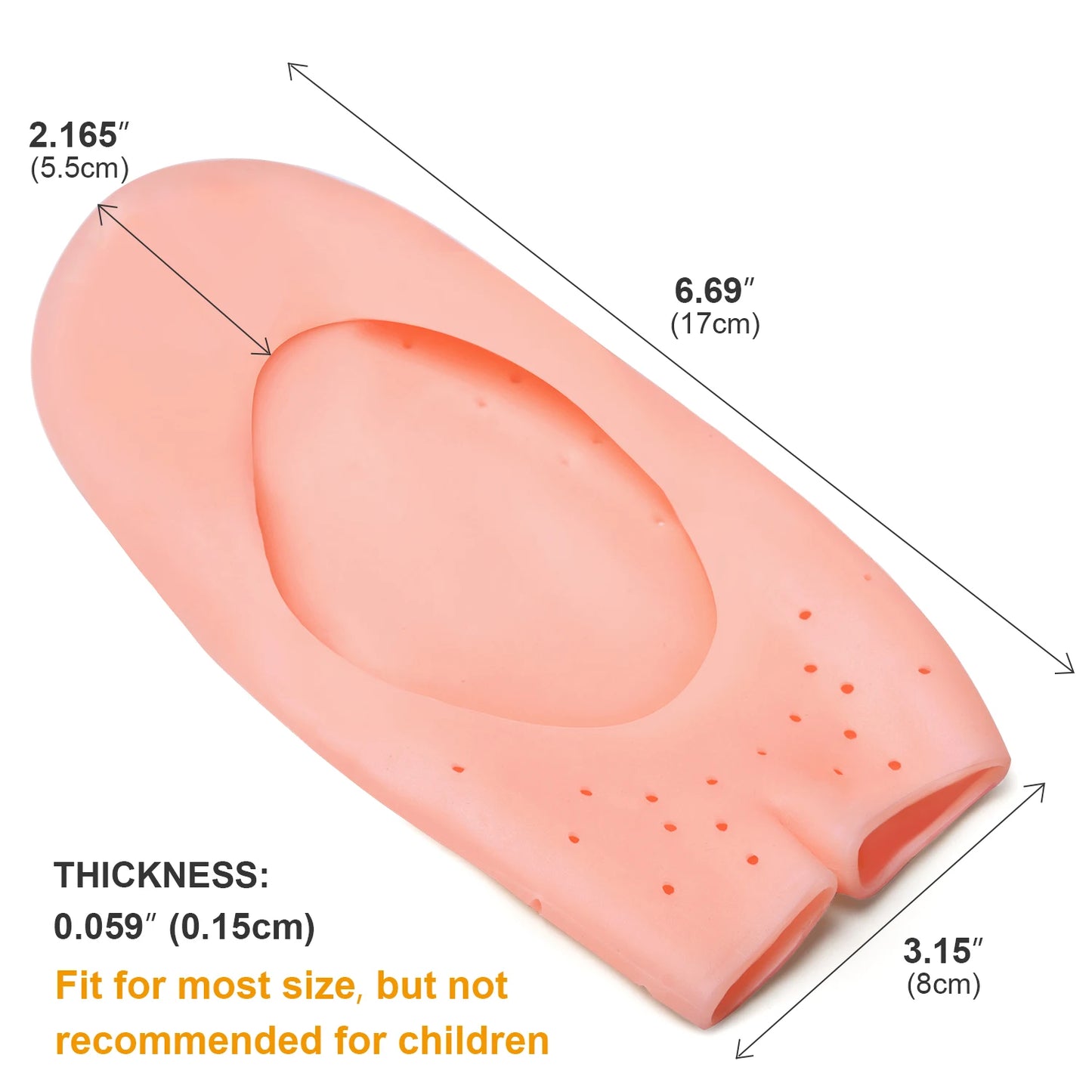 Chaussettes Gel Silicone Hydratantes 2pcs - Soin Pieds Talons Secs Fissurés Pédicure