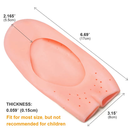 Chaussettes Gel Silicone Hydratantes 2pcs - Soin Pieds Talons Secs Fissurés Pédicure