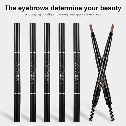 Crayon Sourcils 2-en-1 Waterproof Microblading - Eyeliner Pen Double Pointe Tattoo Effet Naturel Longue Tenue