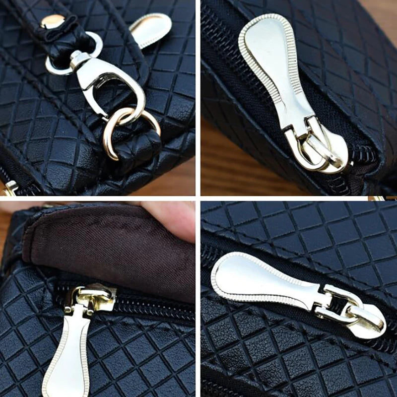 Portefeuille Femme Cuir PU Violet - Clutch avec Étui Téléphone et Porte-Cartes Intégré