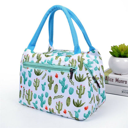 Sac à Lunch Isotherme en Toile - Sac Repas Portable Grande Capacité
