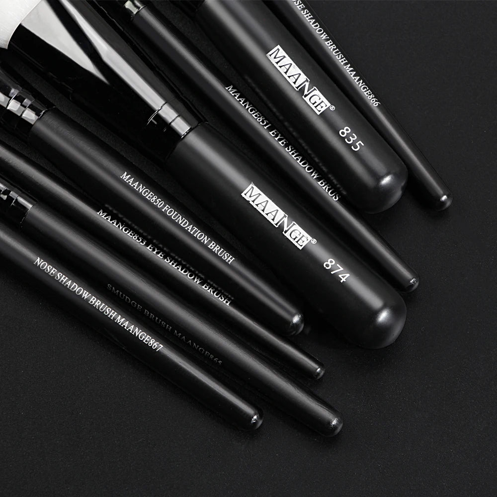 Set Pinceaux Maquillage 15/22 Pièces - Kit Pinceaux Professionnels Fond de Teint Poudre Fard à Paupières