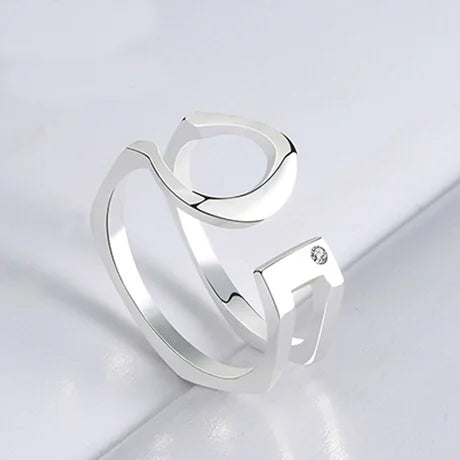 Bague Statement Double Croix X Argent – Alliance Classique Femme