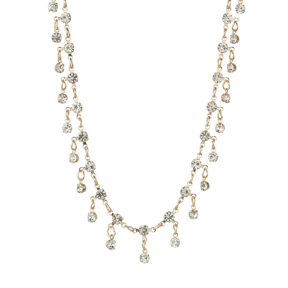 Collier Choker Cristal Goutte – Pendentif Strass Élégant