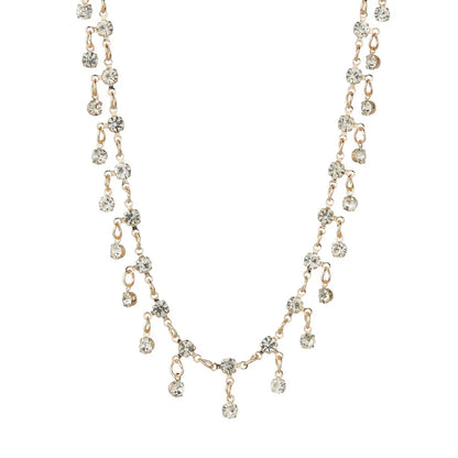 Collier Choker Cristal Goutte – Pendentif Strass Élégant