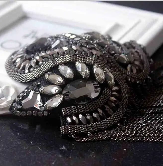 Épaulettes Broches Fait Main Pompons Strass - Accessoires Épaules Blazer LED