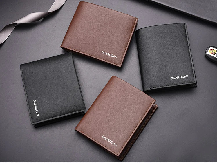 Portefeuille Homme Cuir - Porte-Cartes Compact avec Porte-Monnaie