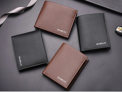 Portefeuille Homme Cuir - Porte-Cartes Compact avec Porte-Monnaie