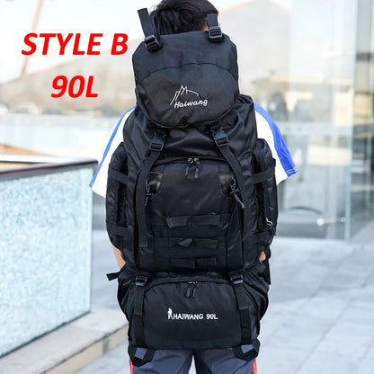 Sac à Dos Randonnée 80L 90L Grande Capacité Imperméable - Trekking Camping Voyage 2026