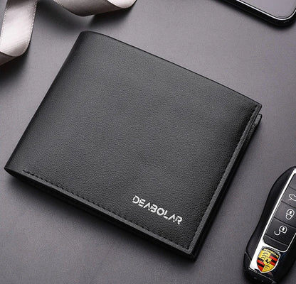 Portefeuille Homme Cuir - Porte-Cartes Compact avec Porte-Monnaie