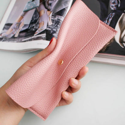 Portefeuille Femme Long Coloré Style Coréen - Porte-Cartes Cuir PU avec Fermoir