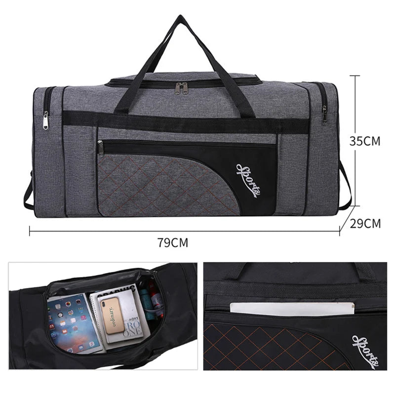 Sac de Voyage Pliable Grande Capacité - Bagage Oxford Imperméable Portable Unisexe
