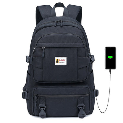 Sac à Dos Scolaire Fille Imperméable Oxford - Cartable Ado Grande Capacité Jaune