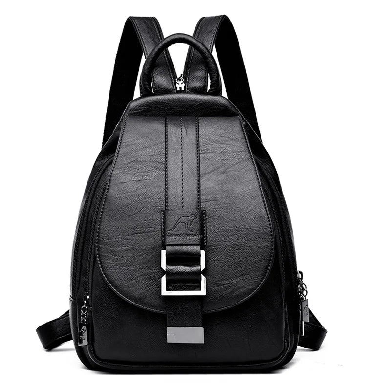 Sac à Dos Femme Cuir Designer 2025 - Backpack Rétro École Voyage Filles