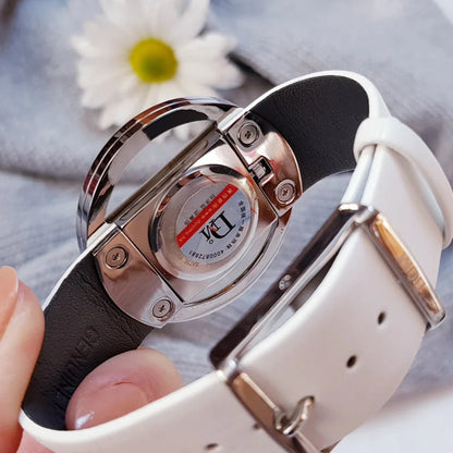 Montre Femme DOM Quartz Luxe Étanche - Bracelet Acier Élégant Relogio Feminino