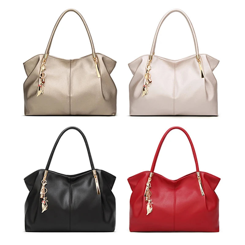 Sac à Main Femme Cuir PU Top Handle 2025 - Sac Designer Luxe Bandoulière