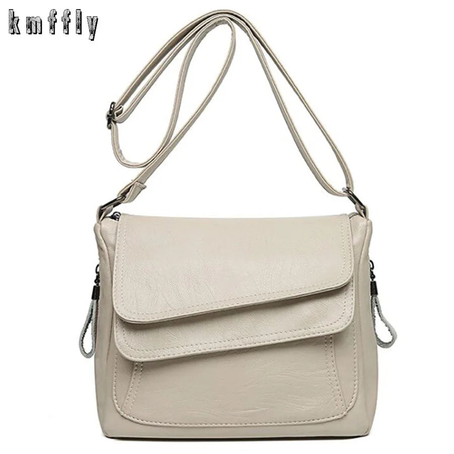 Sac Bandoulière Femme Cuir PU Luxe Designer - Messenger Crossbody Grande Capacité 2026
