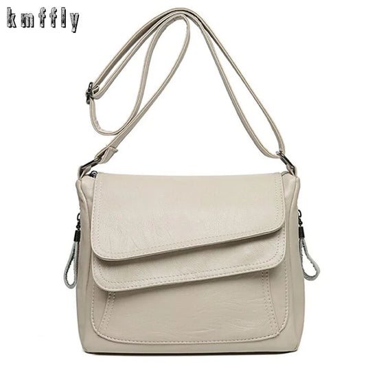 Sac Bandoulière Femme Cuir PU Luxe Designer - Messenger Crossbody Grande Capacité 2026