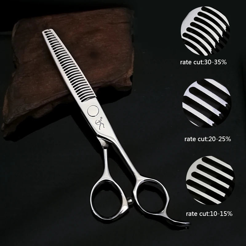 Ciseaux Coiffure Professionnels TITAN - Ciseaux Barbier Coupe Cheveux Acier Inoxydable