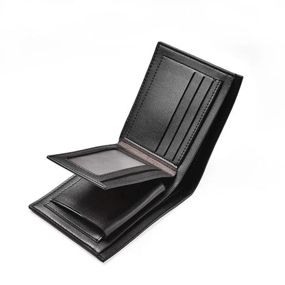 Portefeuille Homme Cuir - Porte-Cartes Compact avec Porte-Monnaie