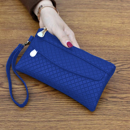 Portefeuille Femme Cuir PU Violet - Clutch avec Étui Téléphone et Porte-Cartes Intégré