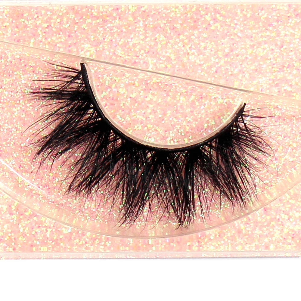 Faux Cils Vison 3D FOXESJI Volume Dramatique - Cils Épais Naturels Cruelty Free Maquillage