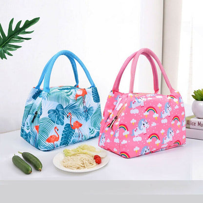 Sac à Lunch Isotherme en Toile - Sac Repas Portable Grande Capacité