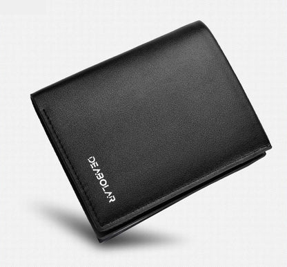 Portefeuille Homme Cuir - Porte-Cartes Compact avec Porte-Monnaie