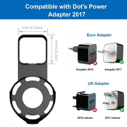 Support Mural Amazon Echo Dot 2ème Génération - Bracket Alexa avec Câble USB