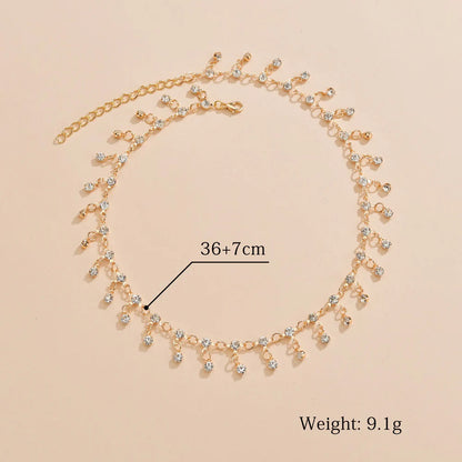 Collier Choker Cristal Goutte – Pendentif Strass Élégant