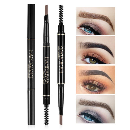 Crayon Sourcils 2-en-1 Waterproof Microblading - Eyeliner Pen Double Pointe Tattoo Effet Naturel Longue Tenue