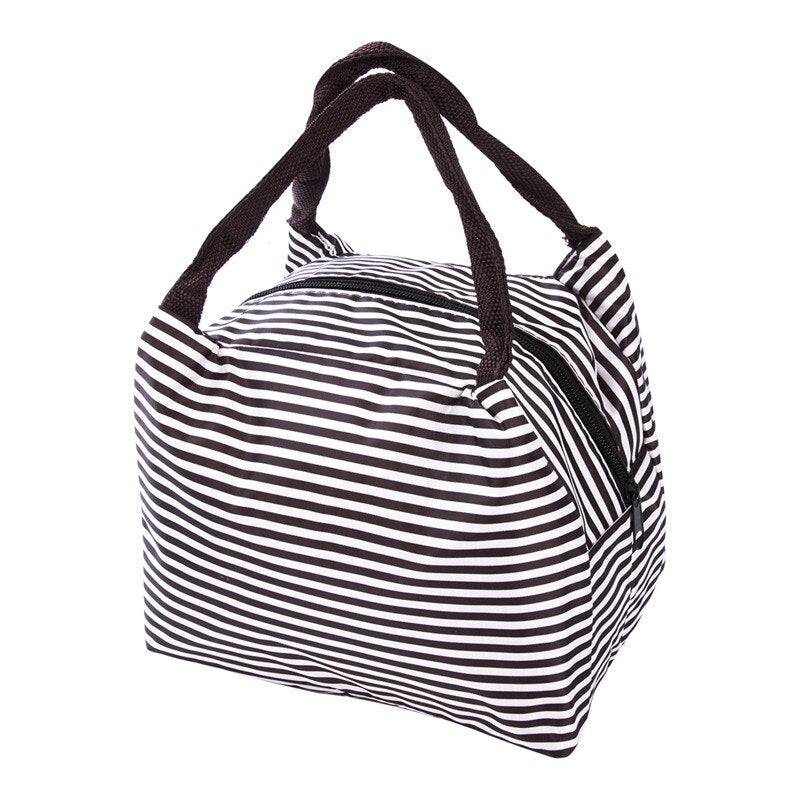 Sac à Lunch Isotherme en Toile - Sac Repas Portable Grande Capacité