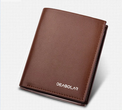 Portefeuille Homme Cuir - Porte-Cartes Compact avec Porte-Monnaie