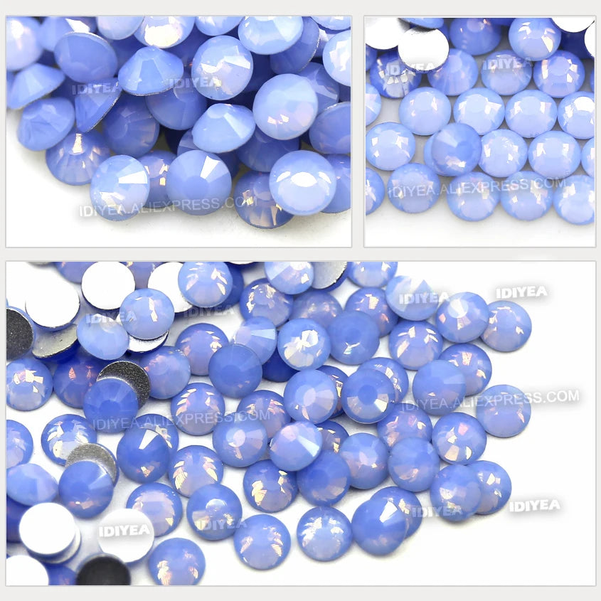 Strass Cristaux Ongles SS3 1440pcs Blanc Opal - Pierres Nail Art 3D Mariage Manucure