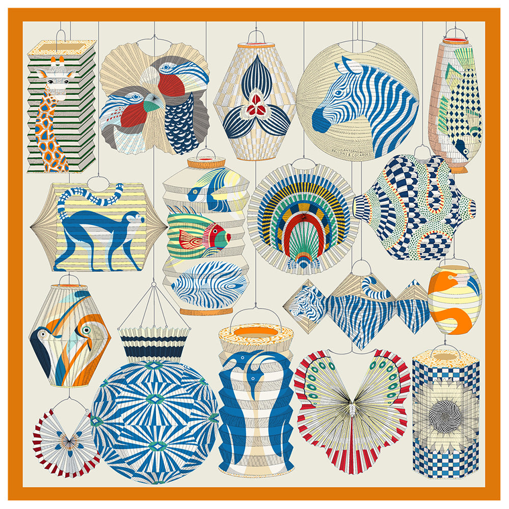 Foulard Carré Soie 90x90cm Imprimé Animaux Femme - Écharpe Châle Design Premium